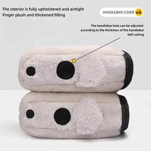 Motorcycle Handlebar Muffs Windproof Winter Mitts Warmer Gloves Waterproof Handmuffs Bicycle Handle Cover Hand Warm Motor Bike - Image 4