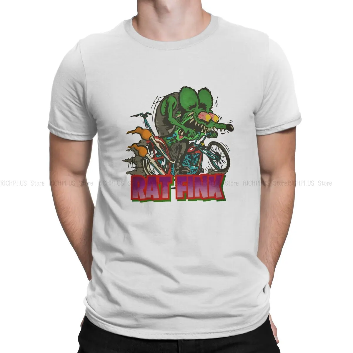 

Tales of the Rat Fink Cartoon Film TShirt Classic Classic Polyester T Shirt Oversized Men Clothes Ofertas Big Sale