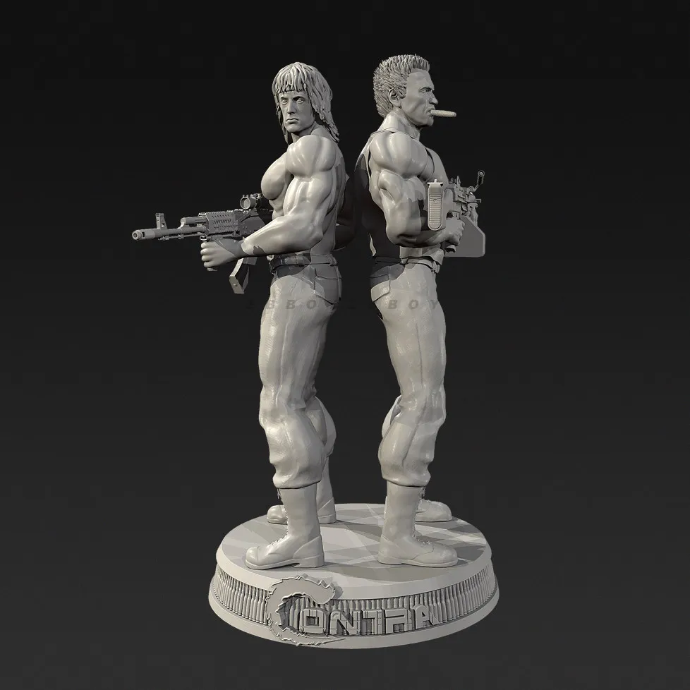 남자의 높이 38mm 50mm 75mm 레진 군인 모델 키트 피규어 무색 및 자체 조립(3D 프린팅) TD-7656/3D
