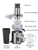 Cold Press Juicer Wide Mouth Juicer Extractor, for Vegetable and Fruit with 5-Speed Setting, High Juice Yield stainless steel 5