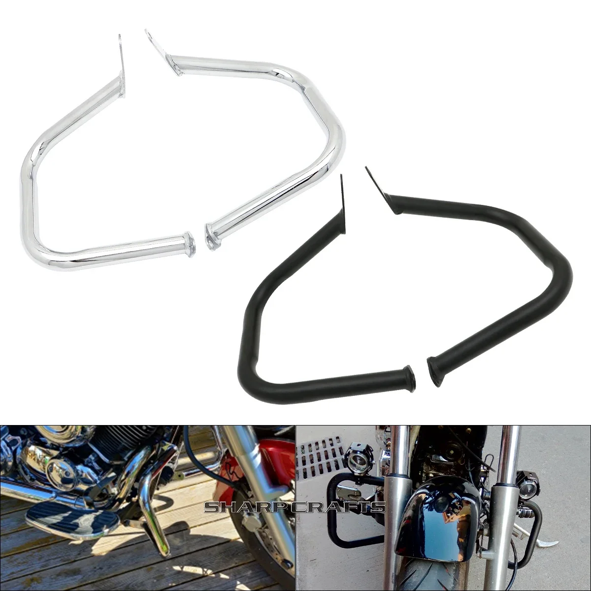 Yamaha Dragstar DS400 650 V-star XVS 400 650 Classic 1996-2013 Motorcycle Engine Guard Crash Bar Protector Bumper