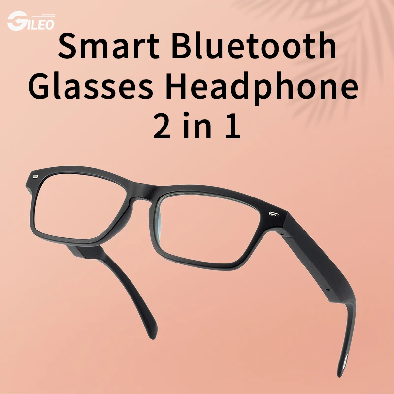 

GILEO Smart Bluetooth Sunglasses Headphone Glasses Wireless Earphones Outdoor Music Earbuds Driving Handsfree Sunglass