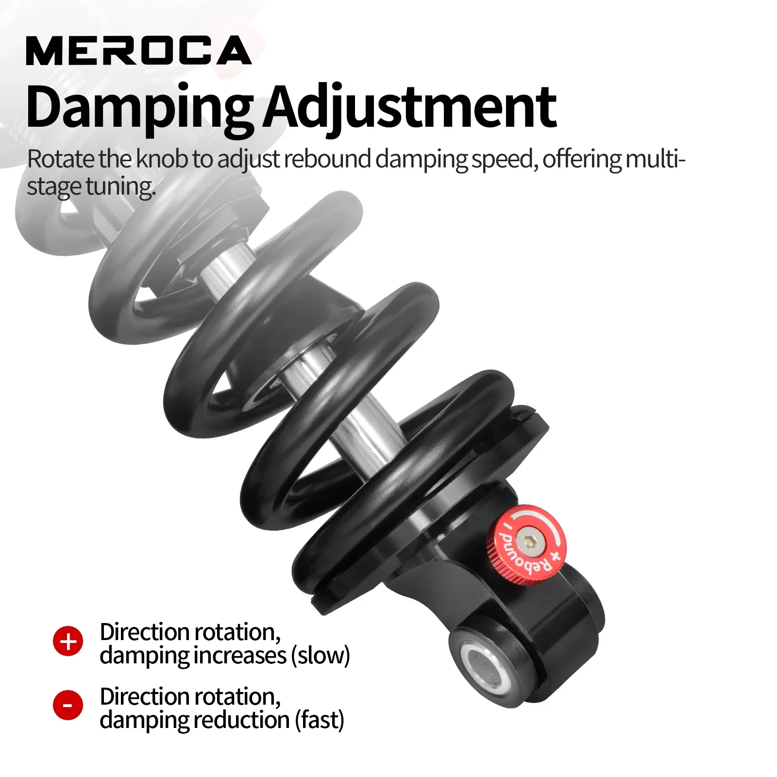 MEROCA MTB 리어 쇼크 업소버 190mm/210mm/230mm 스프링(공기압/댐핑 조정 포함) DH XM 쇼크 업소버 사이클링 부품