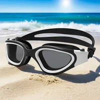 Adult Swimming Goggles Wide-Angle Curved Screen HD Anti-Fog Lenses Adjustable Waterproof Silicone glasses for Men And Women