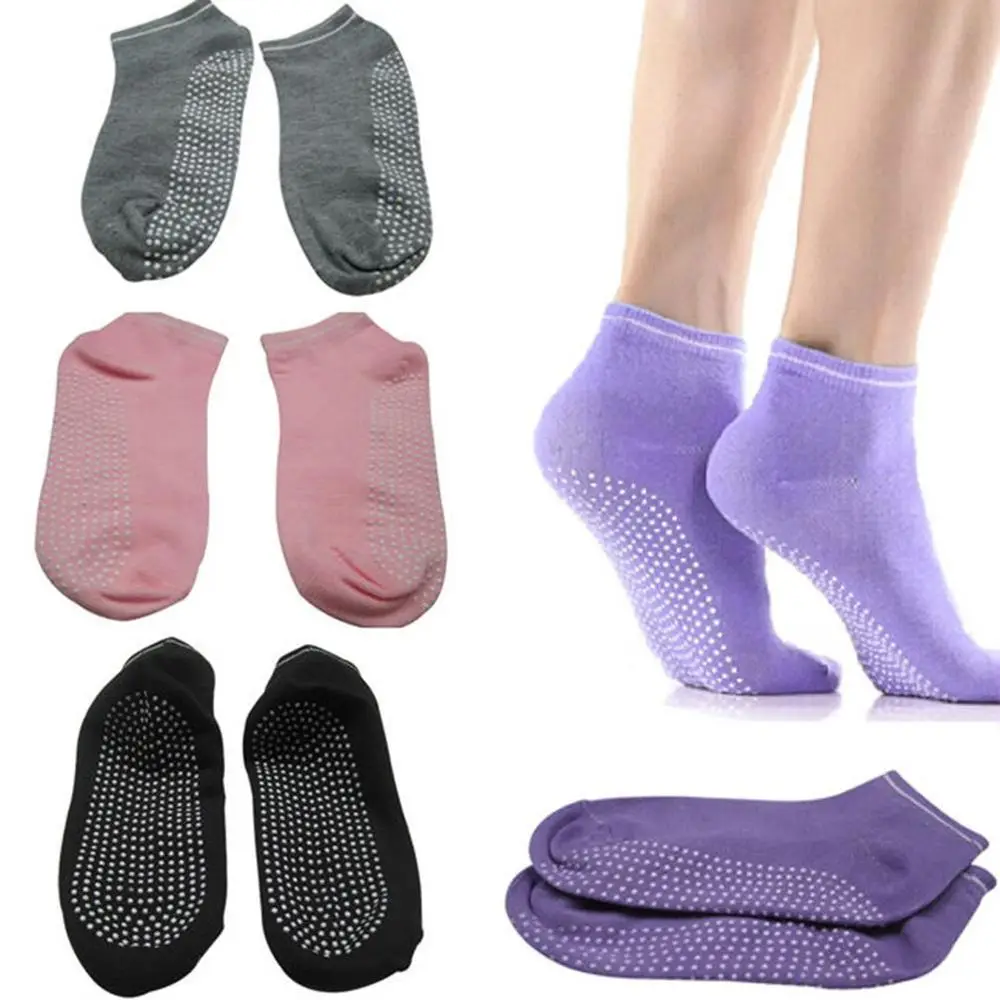 

Sport 1 Pair Breathabl Silicone Cotton Anti Slip Dance Sock Women Yoga Socks Elasticity Socks Ballet Socks