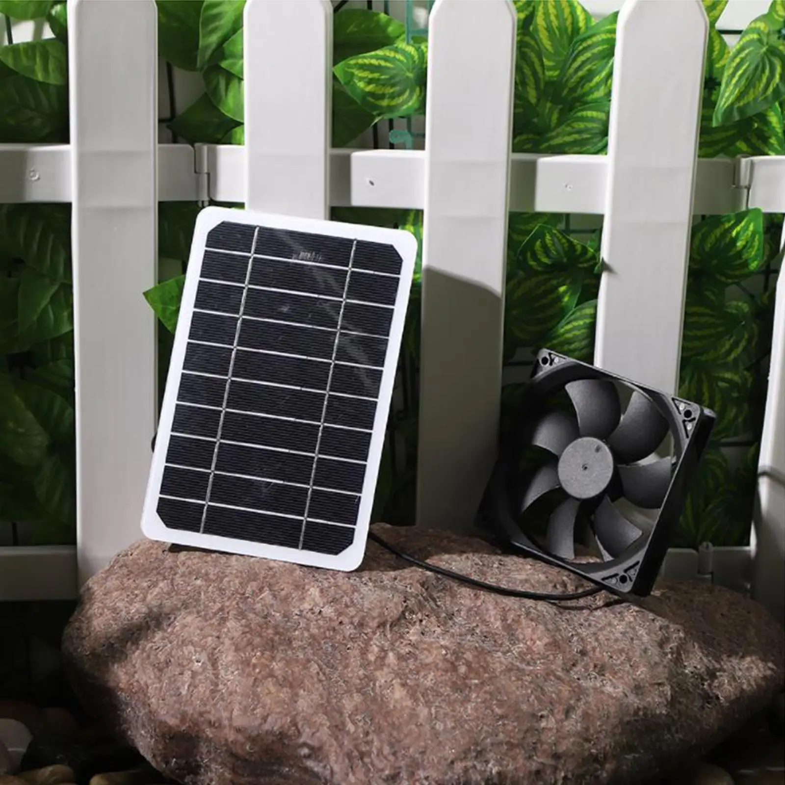 Panneau Solaire Portable Avec Ventilateur D'extraction