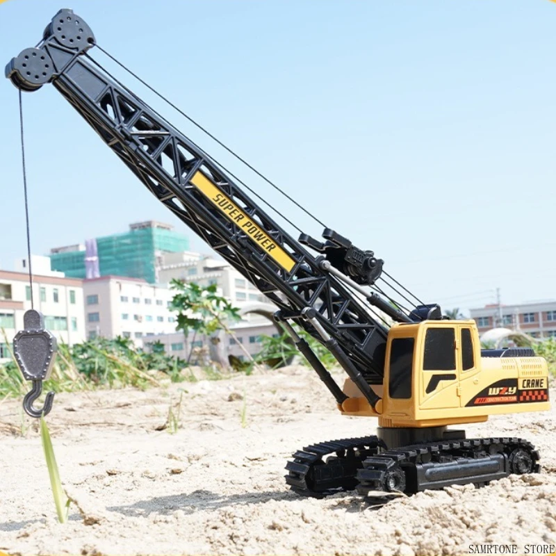 RC Truck Children's Electric Alloy Arm Remote Control Crane Engineering Vehicle Electric Crane Car Toys for Boys Birthday Gifts 4