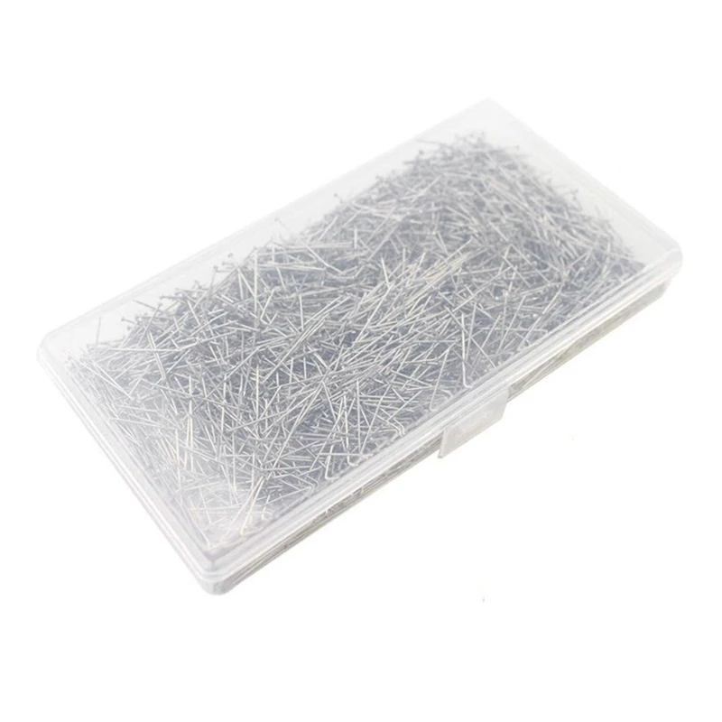 2000 Pieces Sewing Pins Head Pins Fine Satin Pin Straight For Dressmaker Jewelry Craft Sewing Projects(1Inch)-AT95