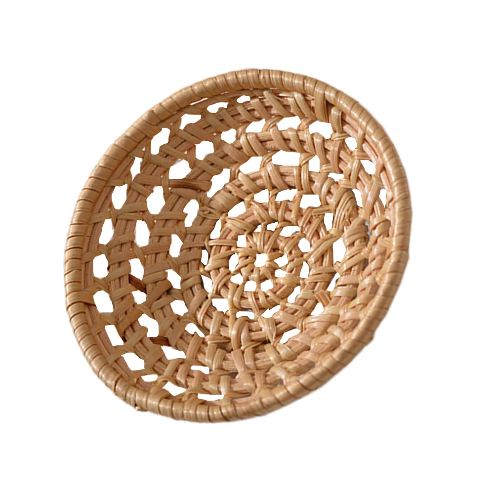 Rattan Material Storage Basket Woven Basket Fruit Vegetable Bread Container Display Basket Home Storage ganization 2