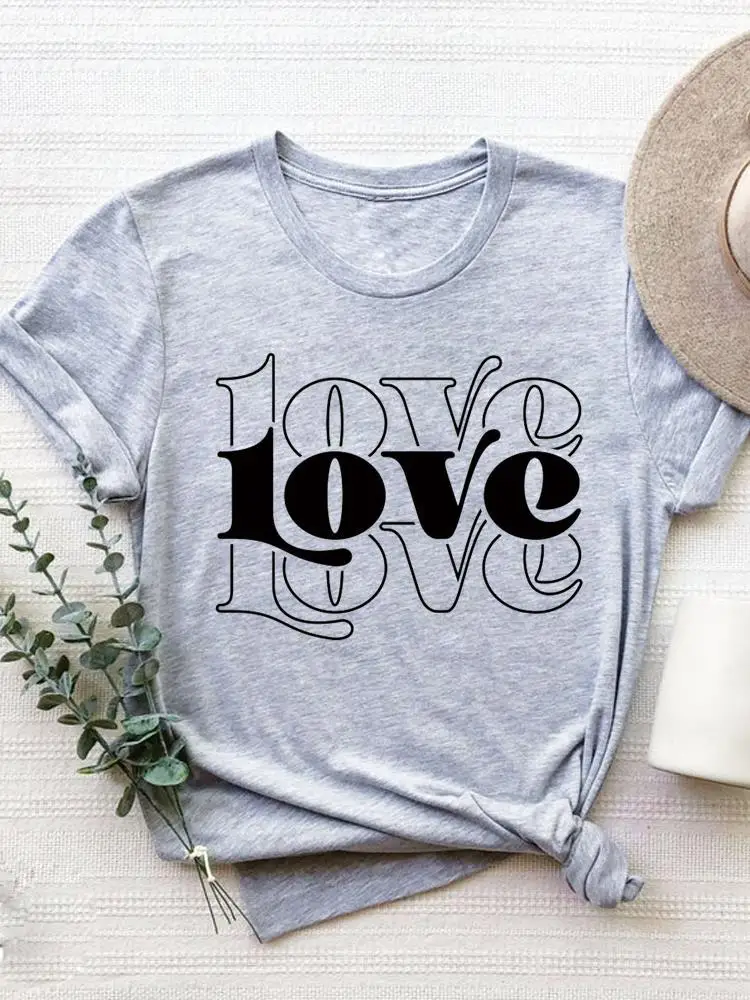 Short Sleeve Graphic T-shirt Women Summer Clothes Clothing Flower Sweet 90s Style Print T Shirt Fashion O-neck Tee Top