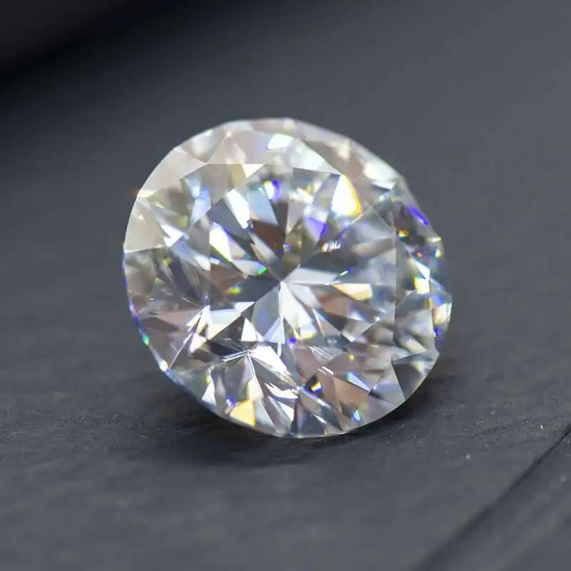 Moissanite Stone Round Cut D Color VVS1 0.1ct-5ct DIY Necklace Earrings Main Materials Pass Dia Tester With GRA Certificate Image 8