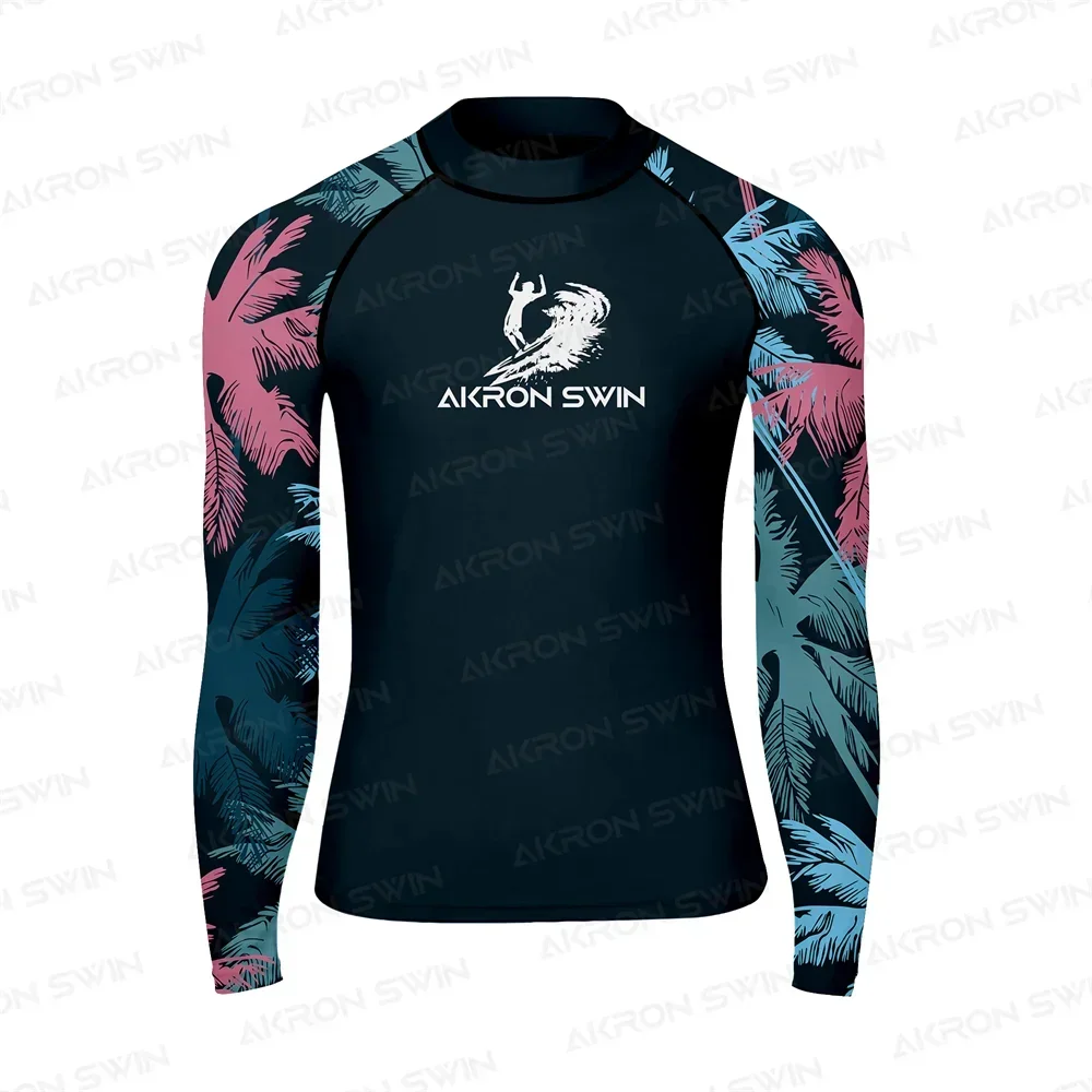 Swimsuit T-shirt Beach UV Protection Swimwear Rash Guard Long Sleeve Surfing Diving Swimsuit Surf T-shirt Rashguar UPF 50