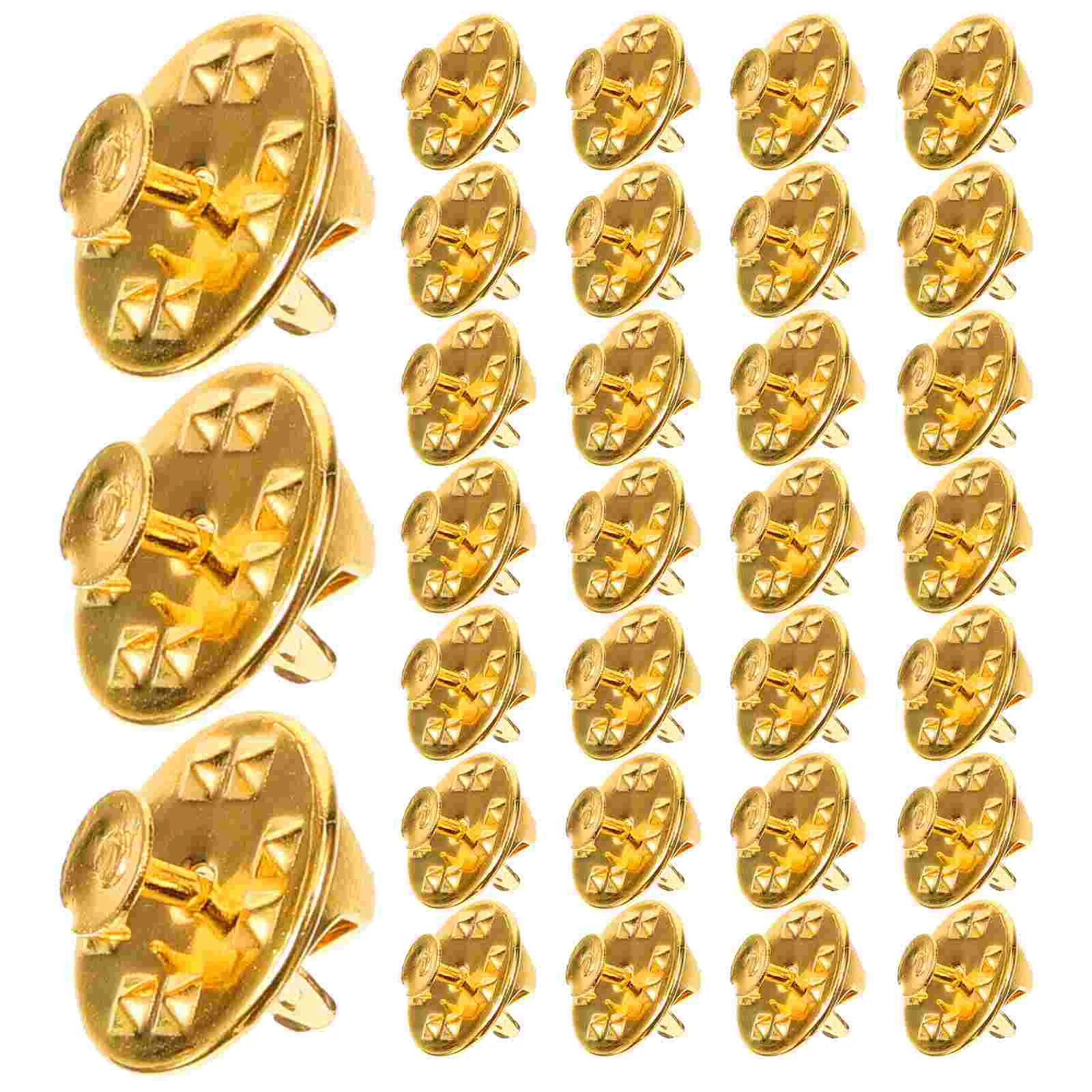 

50Pcs Pin Back Clutch Pin Back Locking Pin Locking Back Enamel Pin Tie Tack