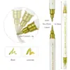 10/12PCS Nail Art Drawing Graffiti Pen Set Gold Silver Pencil Waterproof Painting Liner Oily Brush White Marker Pen Nail Tool 5