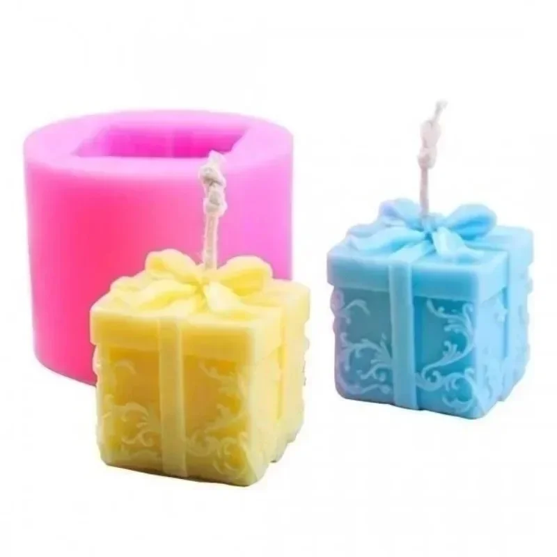 Christmas Candy Color Handmade Creative Silicone Candle Mould Aroma Gypsum Mold For DIY Soap Making Scented Aromatic Accessories
