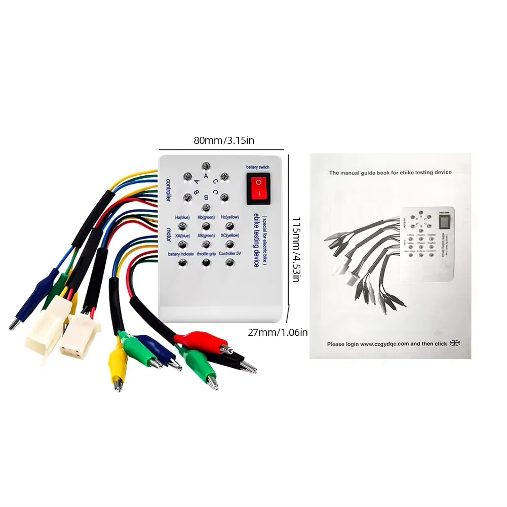 Electric Bike & Scooter Brushless Motor Controller Tester - Accessory for Braking Direction Adjustment