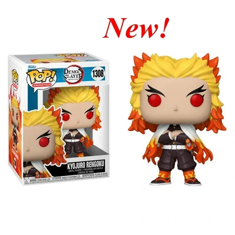NUEVA figura de acción Funko pop Demon Slayers Muichiro 1193 Tanjuro 1255 Rengoku 1308 Shinobu 1314, modelo de juguete de colección para regalo
