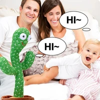 1pc Dancing Cactus Toy,Repeat Talking ,Song Speaker Wriggle Dancing Sing Talk, Plushie Stuffed ,Interaction and Decoration 4