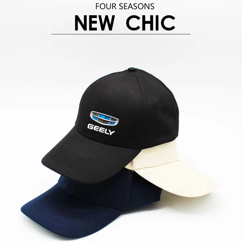 

Summer Casual Baseball Caps Sports Adjustable Buckle Unisex Baseball Cap for GEELY Emgrand Gt Gc9 Gc6 Ec718 Ec7 Car Accessories