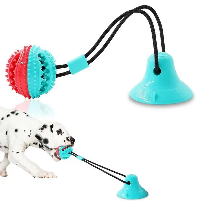 

Durable Dog Chew Toys Puppy Dog Training Treats Teething Rope Toys For Boredom Food Dispensing Toothbrush Pet Teeth Cleaning