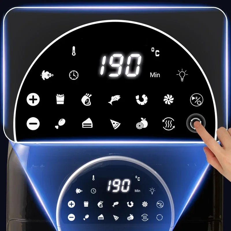 220V/1500W Smoke-Free Air Ooven /LEDTouch Screen/Grilled Chicken French Fries Pizza Fryer /10L Capacity /KDE-579D  Air Fryer 3
