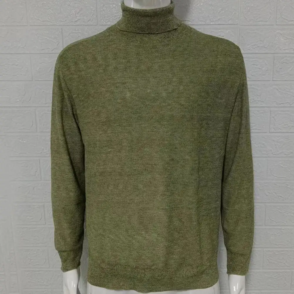 

Half Turtleneck Knitwear Sweater New Autumn/Winter Mock Neck Sweatshirts Solid Color Pullovers Man Brand Casual Mens Clothing
