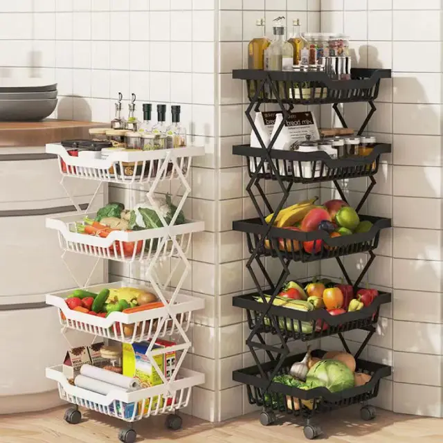 Kitchen Shelf Fruits Vegetables Storage Basket