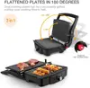 Panini Maker, iSiLER 2 Slice Panini Press Grill, Sandwich Maker Non-Stick Coated Plates, Opens 180 Degrees for Panini 5