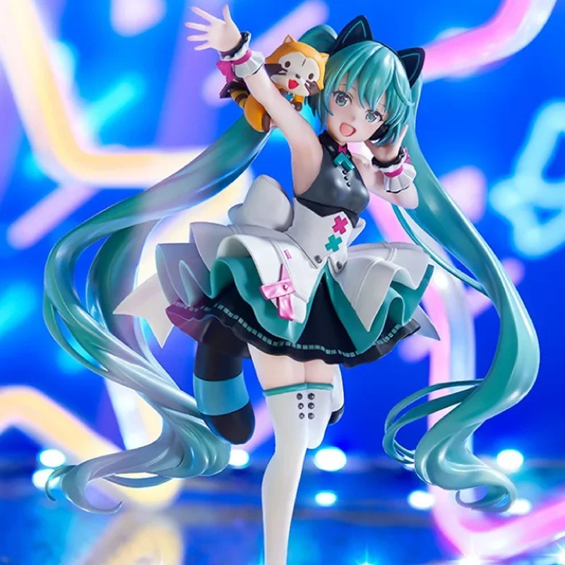 

Оригинальная Аниме Фигурка Furyu Hatsune Miku, неограниченная подвеска Excood, комплект периферийного гаража, коллекционные модели, подарок для детей
