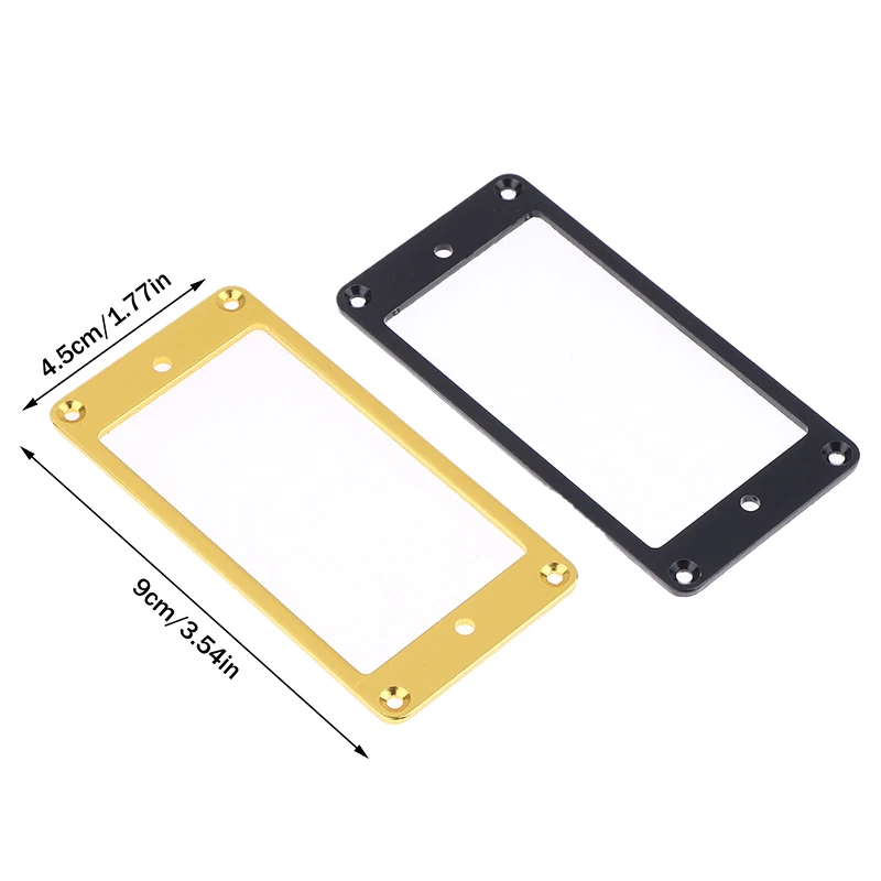 2pcs Guitar Pickup Frame Humbucker Pickup Ring for Musical Instruments Accessories (Black