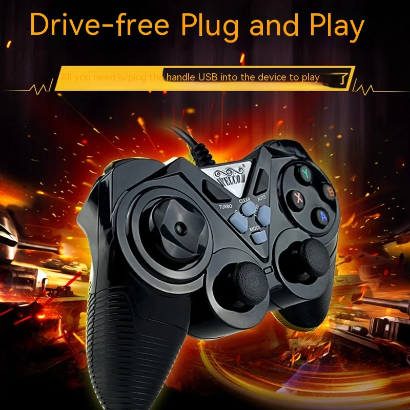 Huikang 8600 Android Tv Pc Controller Di Gioco A Vapore 360Usb Cable Fighter Doppio Doppio Motore Integrato Doppio Doppio Doppio Doppio Modalità Multi