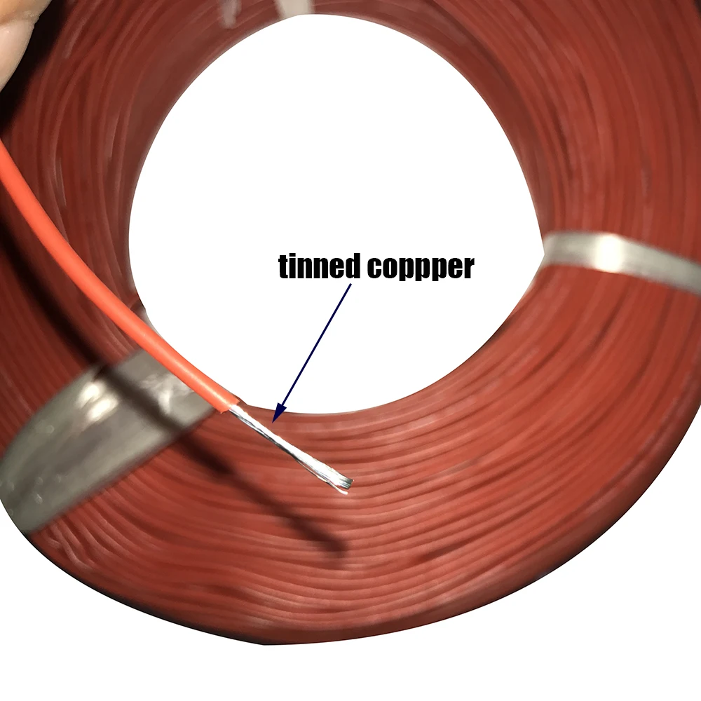 26 AWG Flexible Silicone Wire Cable 0.15mm2 High Temperature Max 200 Degrees 600V Test Line Wire