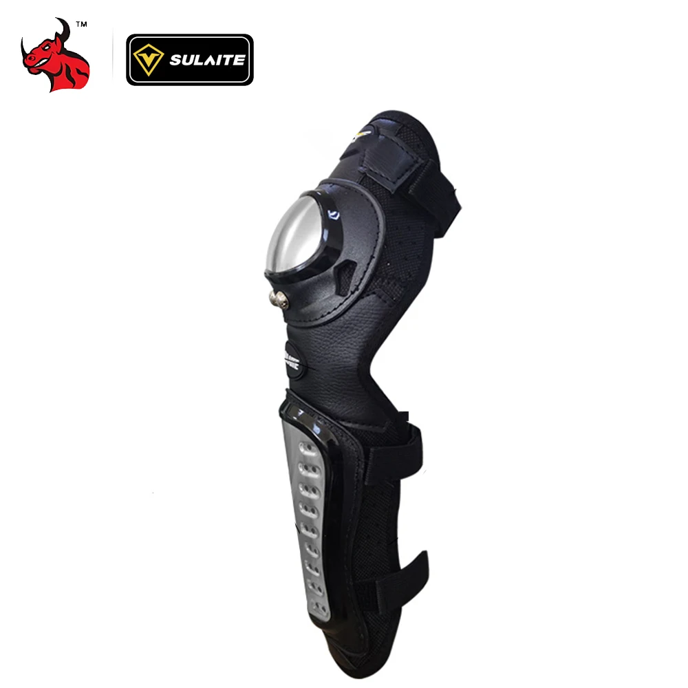 사계절 오토바이용 팔꿈치 무릎 보호대 스테인리스 스틸 쉘 스크래치 방지 미끄럼 방지 펑크 방지 보호 장비