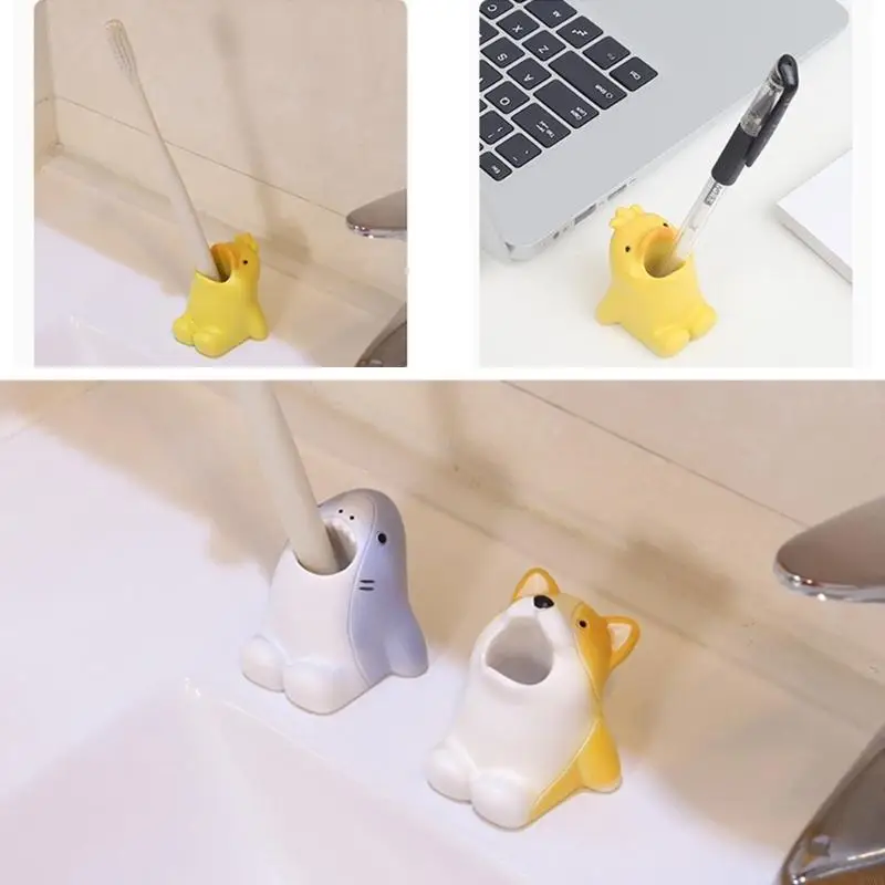 0XXA Desktop Resin Toothbrush Display Holder for Nail Art and UV Gel Brushes