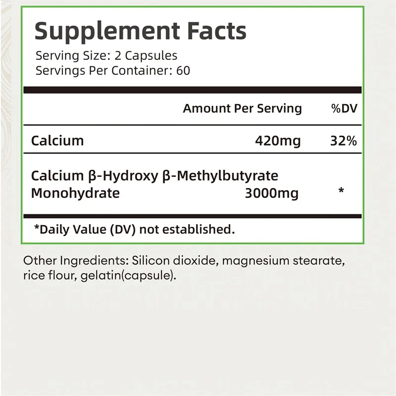HMB Supplementation-Improves Exercise Intensity and Endurance, Promotes Blood Circulation, Muscle Growth and Reduces Injuries