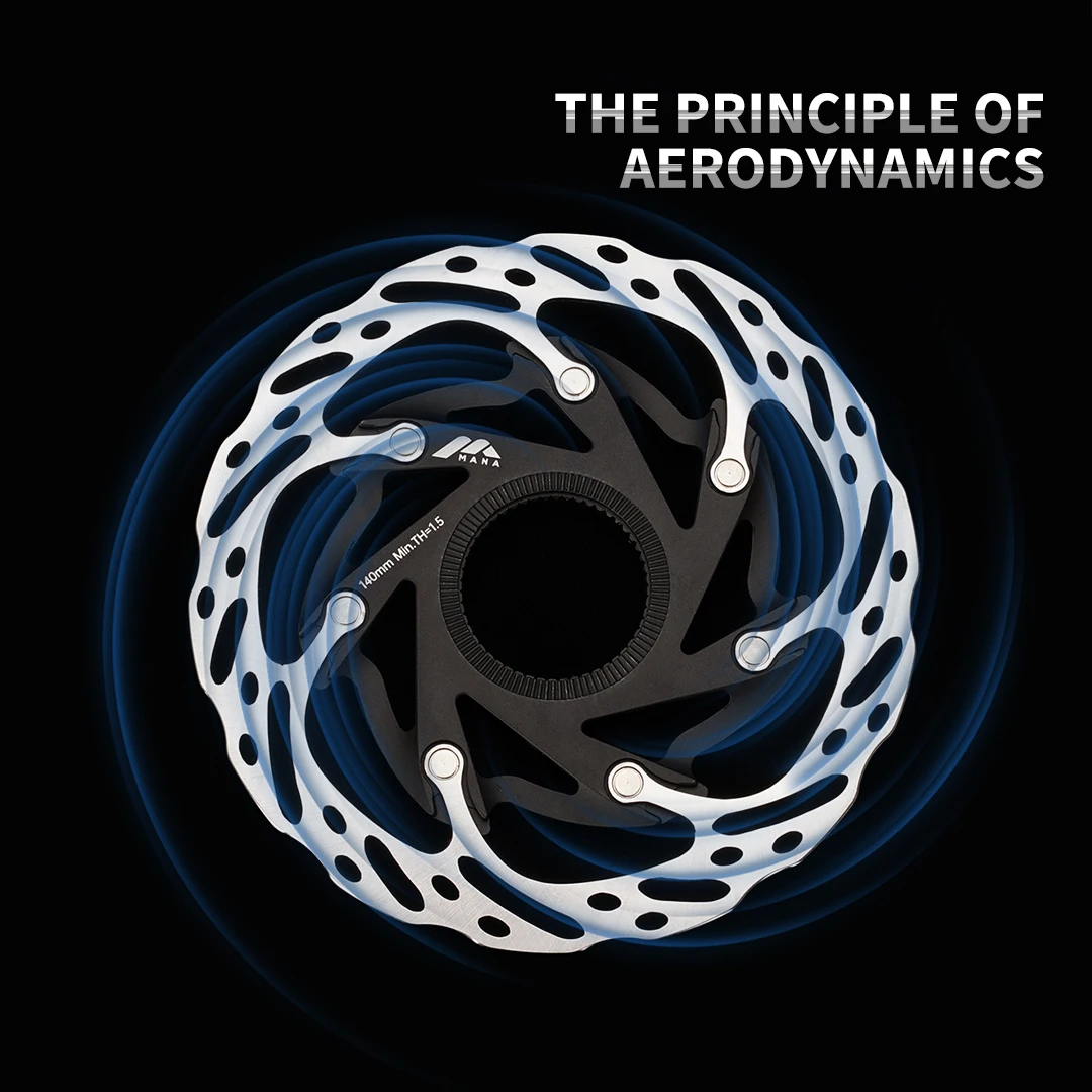 MANA 자전거 디스크 브레이크 센터 잠금 플로트 로터 경량 방열 높은 제동 성능 크기 140/160MM