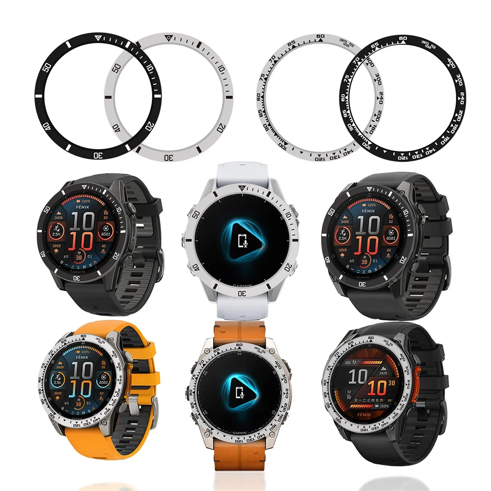BEHUA Decorative Metal Bezel Ring Styling Case for Smartwatch Protective Cover