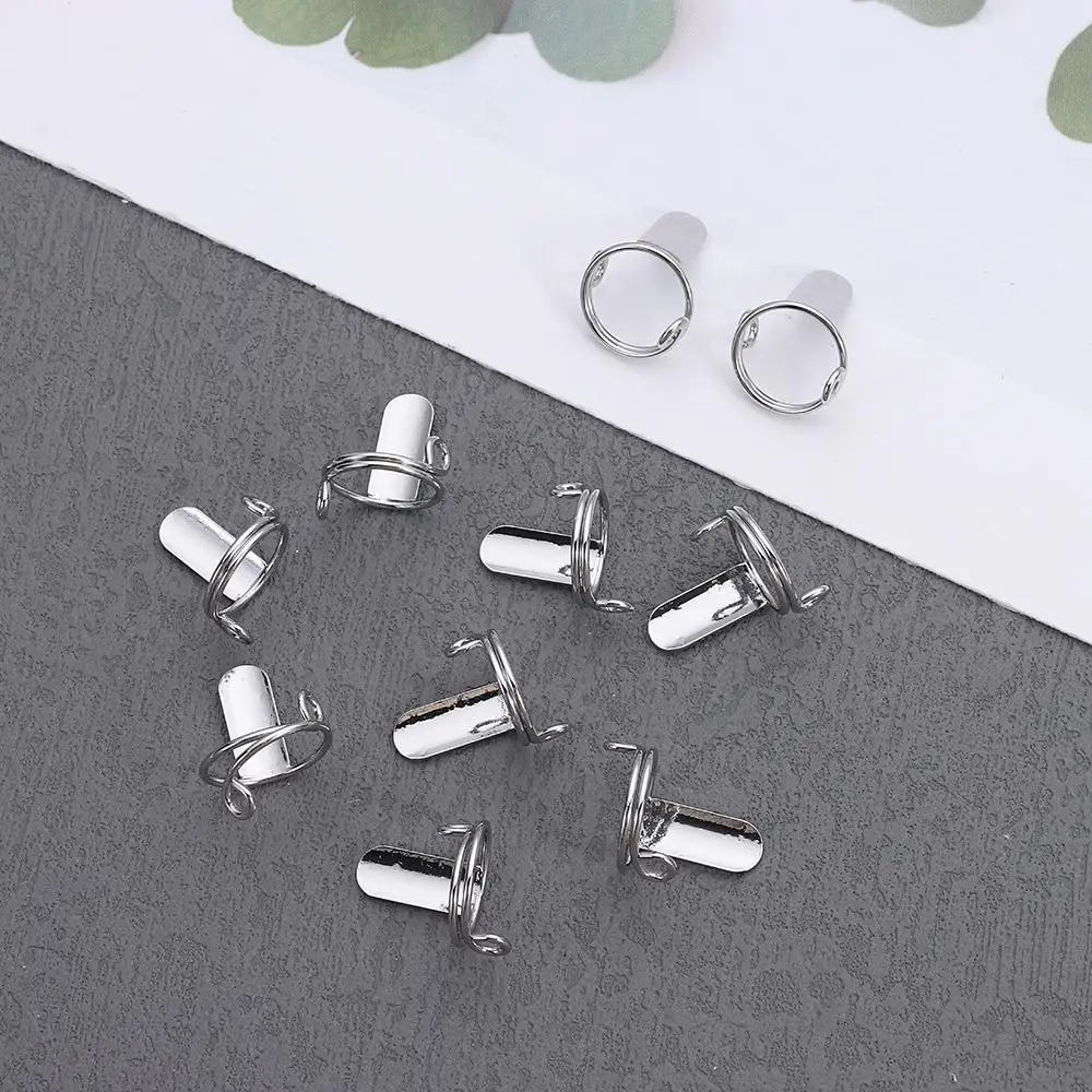 New Nail Rings Fingertip Nail Rings for False Nail Women Girls Phalanx Ring Adjustable Reusable Removable Nail Art Decoration