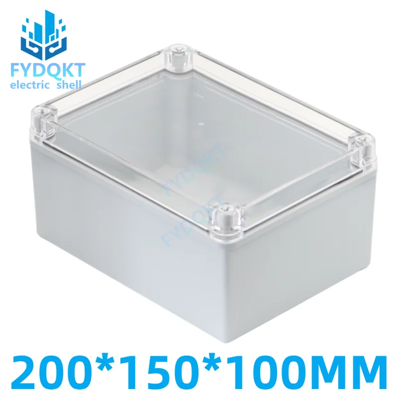 Abs Plástico Case Instrumento Eletrônico Shell Segurança Monitoramento High-end Transparente Capa Impermeável Interruptor Caixa 200x150x100 mm