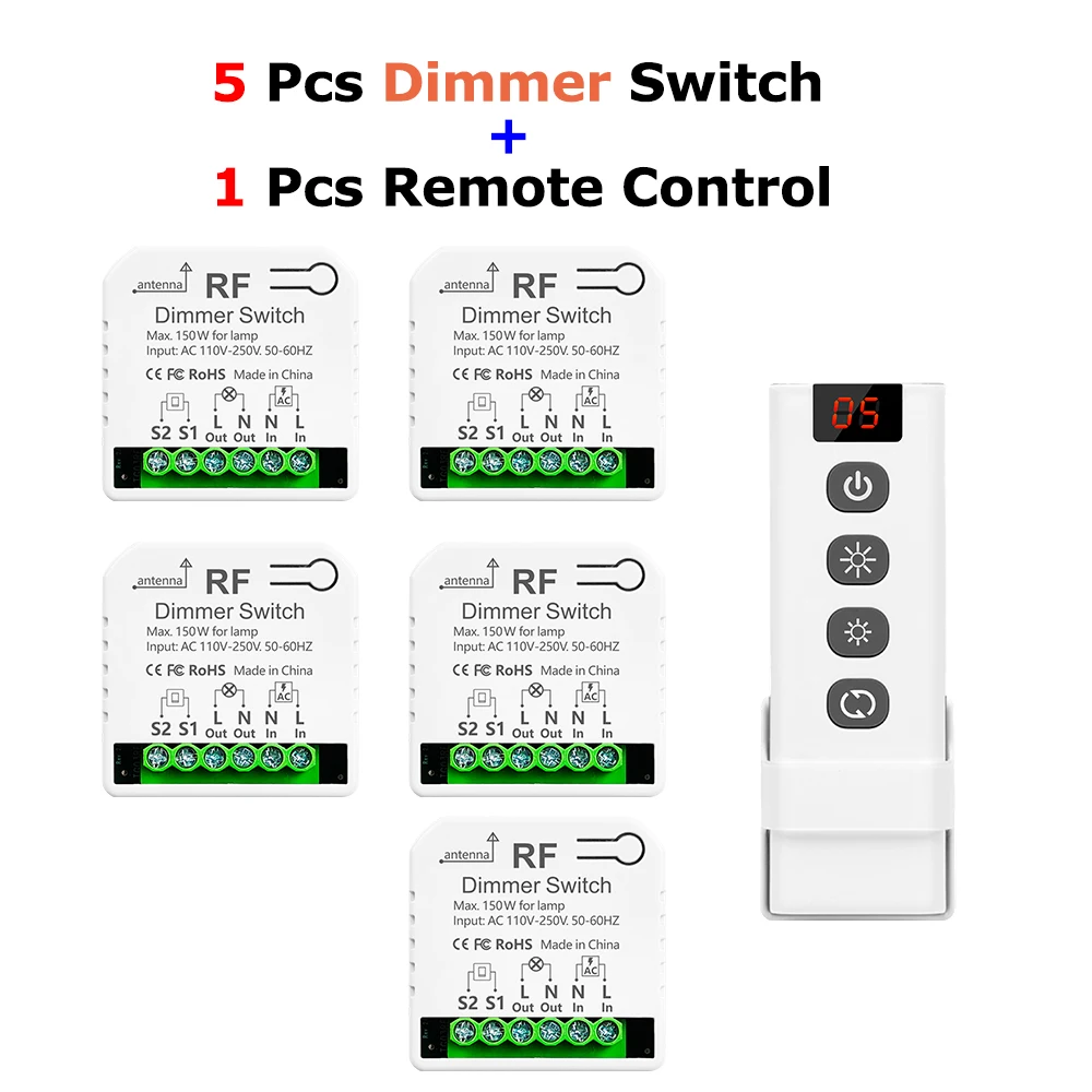 5 Dimmer 1 Remote
