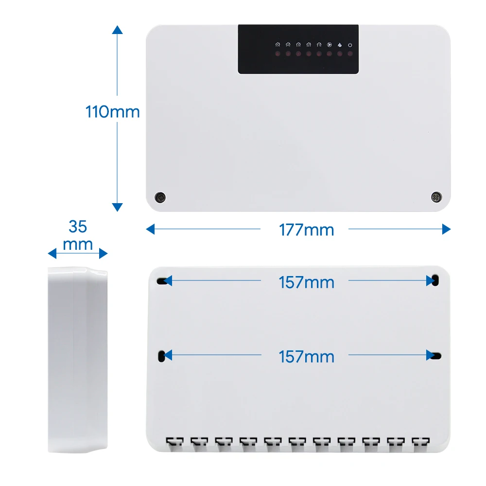 Tuya WiFi Water Heating System Smart Zigbee Thermostat Central Heating Wired Hub