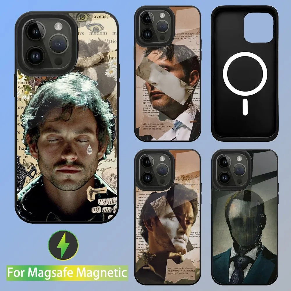 Телефонный чехол Hannibal Will Грэхем для iPhone 15,14,13,12,11,Plus,Pro,Max Mini Magsafe Магнитная Беспроводная зарядка Телефонный чехол Hannibal Will Грэхем для iPhone 15,14,13,12,11,Plus,Pro,Max Mini Magsafe Магнитная Беспроводная зарядка