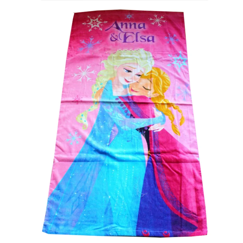 

2023 Disney Hug Elsa Anna Princess Frozen Baby Girl Bath Towel for Children Girls Gift Beach Towels Shower Pool Towel 60x120cm