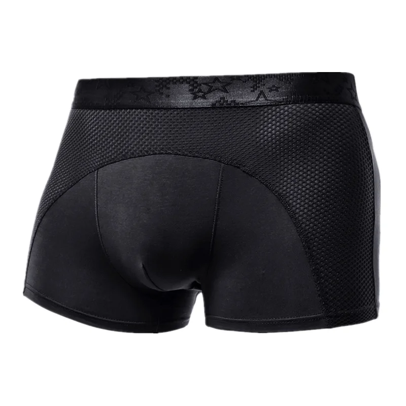 Men Underwear Boxers Shorts Homme Breathable Modal Panties Man Antibacterial Ice Silk Mesh Pouch Underpants Cueca Calzoncillos