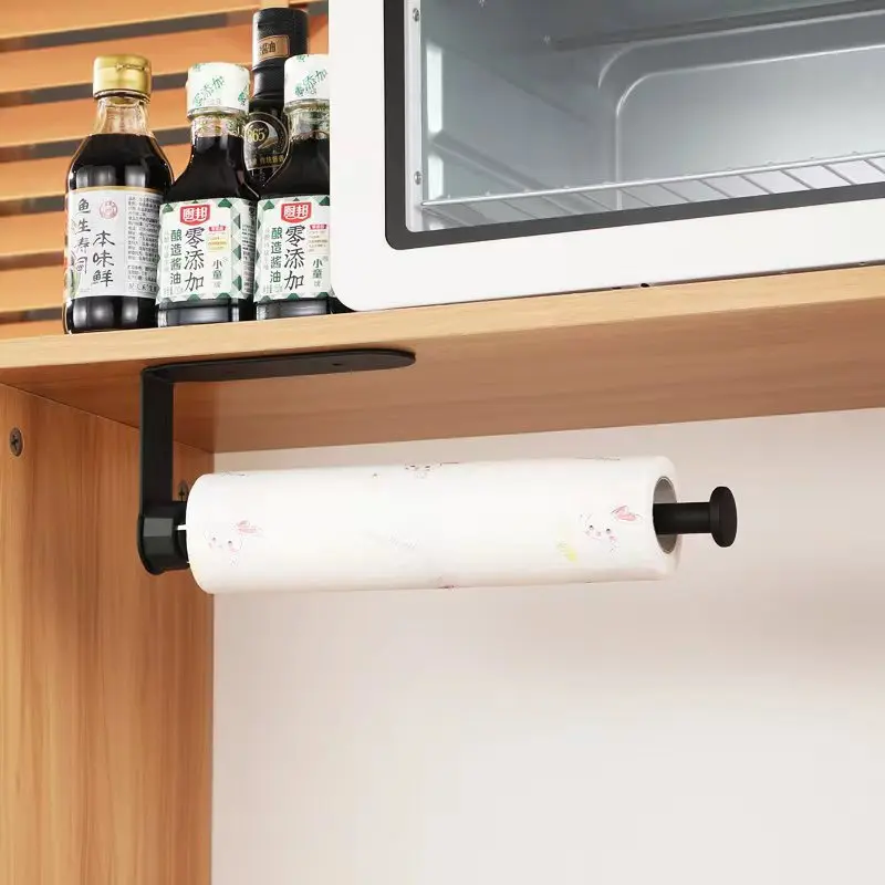 Stainless-Steel-Paper-Towel-Rack-Punch-free-Roll-Paper-Rack-Wall-Mount ...