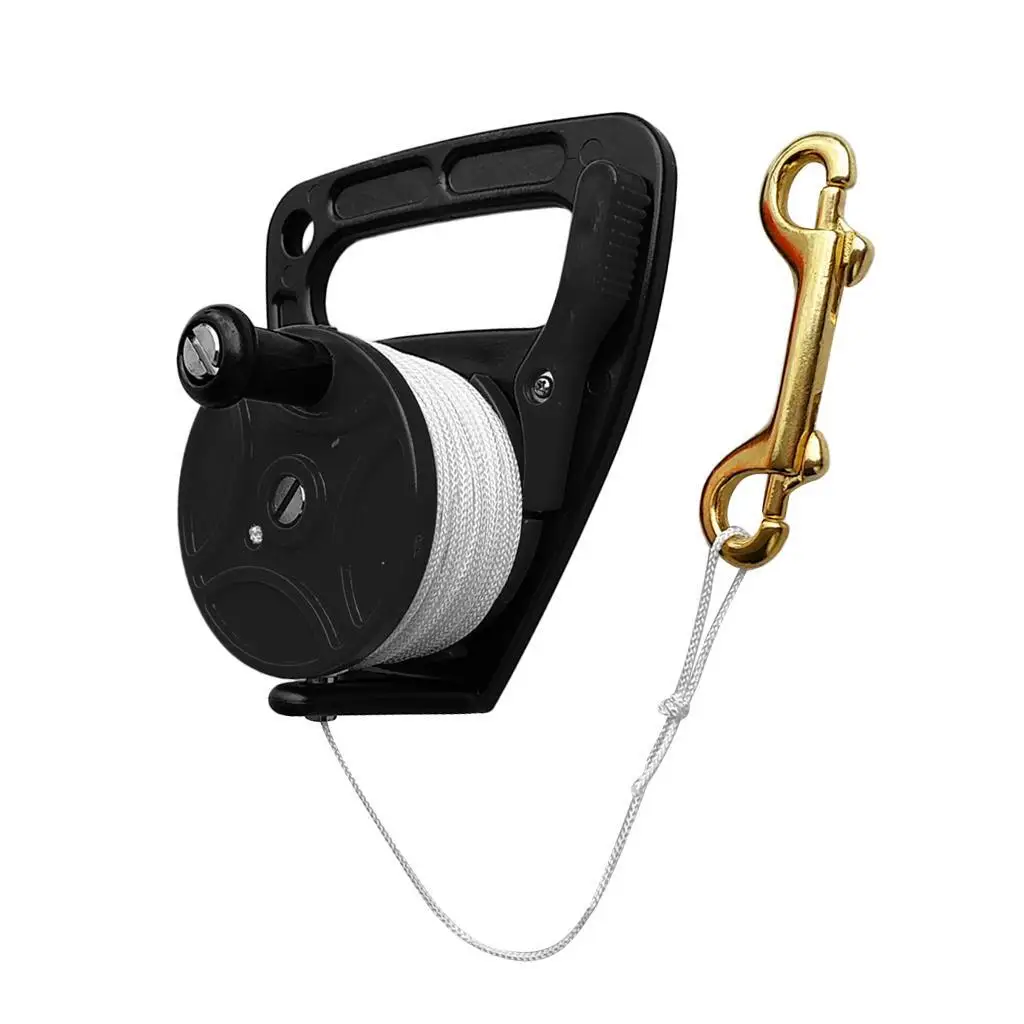 Dive Reel 150ft Line Clip Kayak Anchor for SMB Wreck Scuba Diving