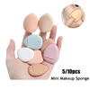 1/3/5/10 Pcs Mini Finger Puff Foundation Powder Detail Makeup Sponge Face Concealer Cream Blend Cosmetic Accessories Makeup Tool