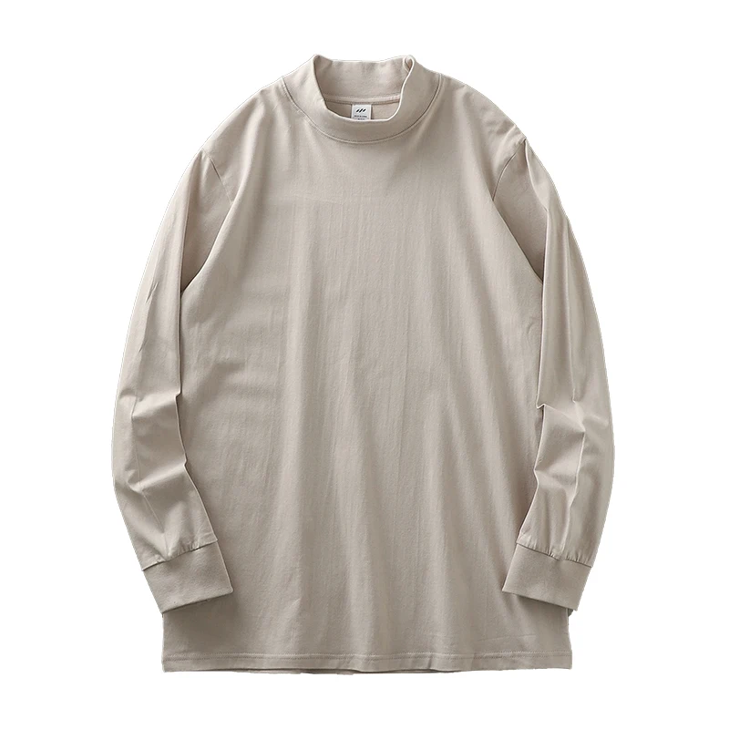 Dukeen Heavyweight Men's Half-Turtleneck Long-Sleeve Cotton Shirt
