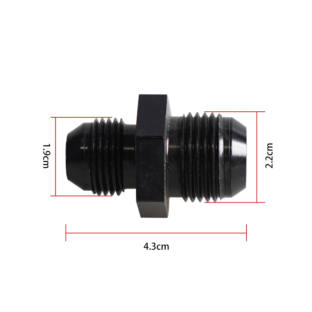 Raccordi Adattatori EFI AN6/AN8 A Sgancio Rapido – In Alluminio 6061-T6 Anodizzato Nero Per Linea Carburante