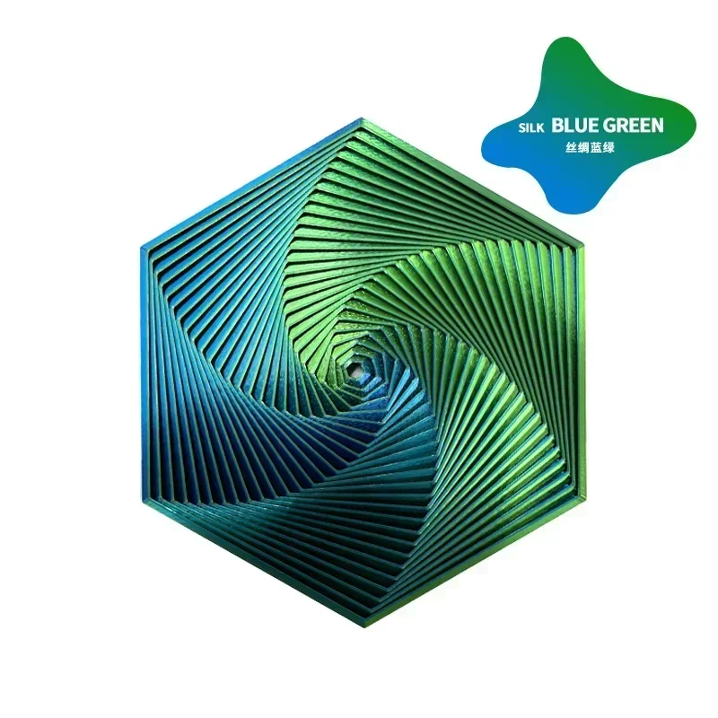 Fractal Fidget Hexagon - Portable Sensory Anti-Stress Toy and Visual Desktop Ornament